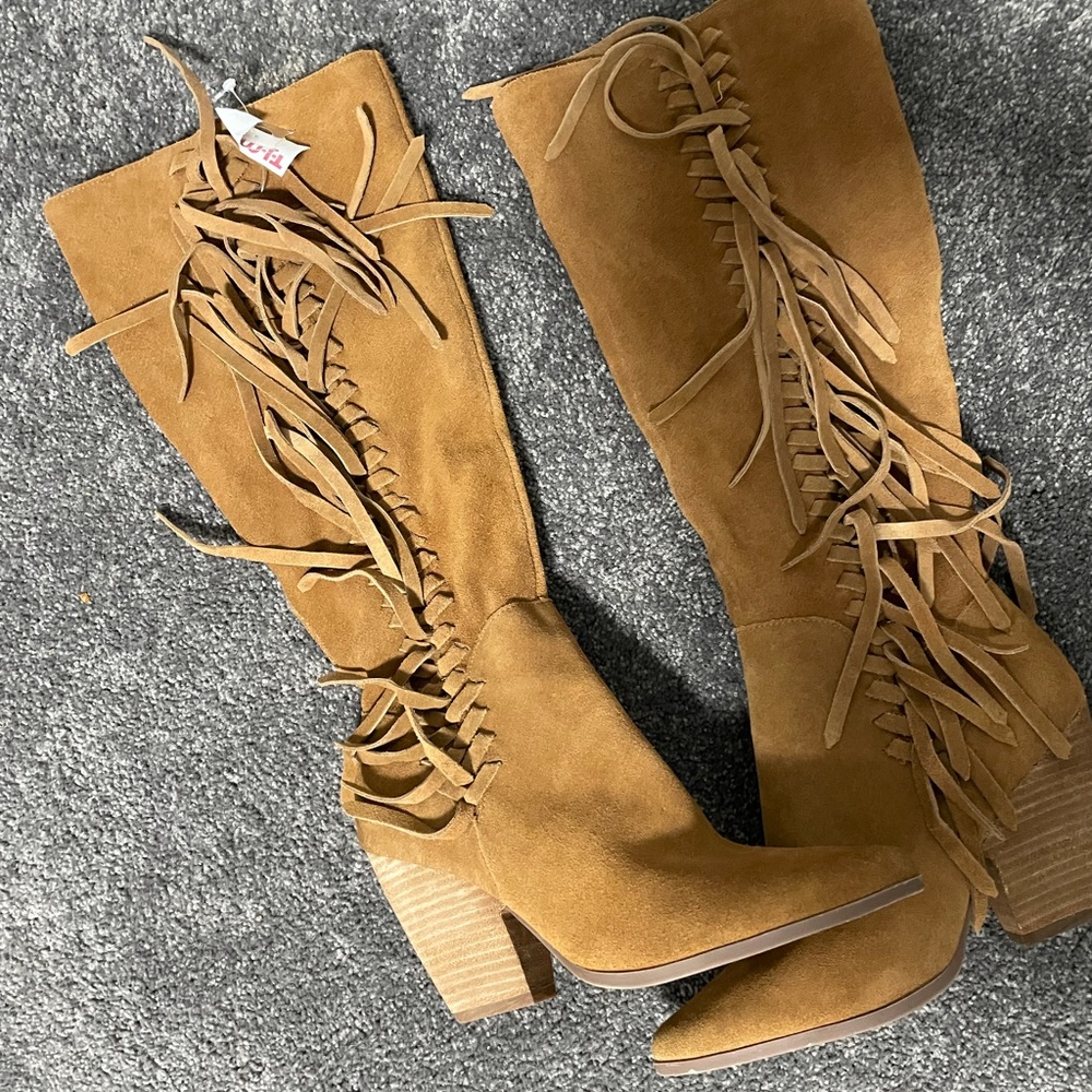 Charles by Charles David fringe knee high boots